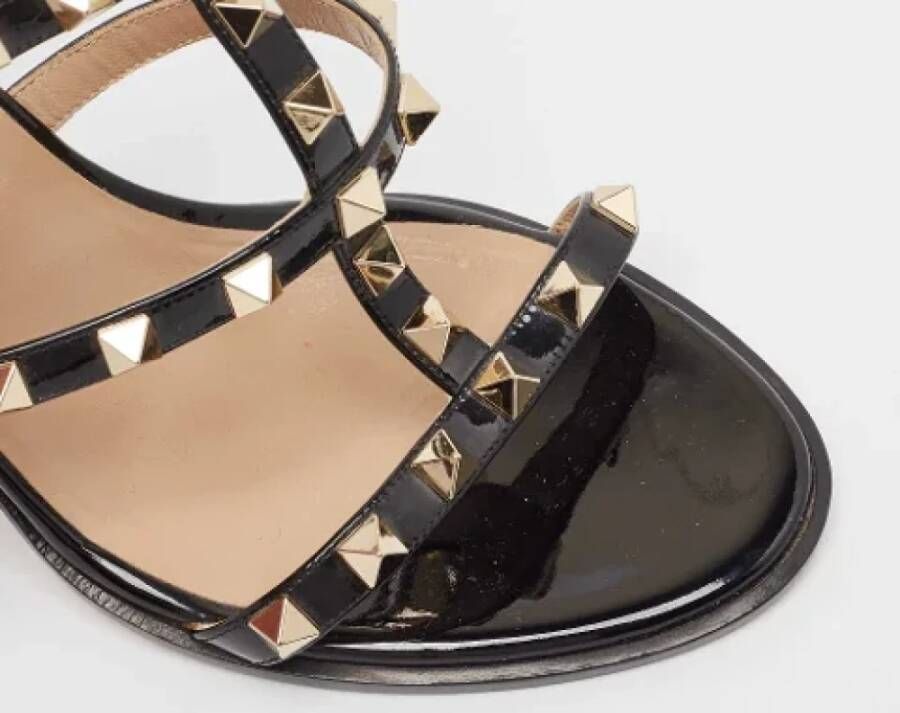 Valentino Vintage Pre-owned Leather sandals Black Dames