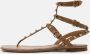 Valentino Vintage Pre-owned Leather sandals Brown Dames - Thumbnail 2