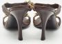 Valentino Vintage Pre-owned Leather sandals Brown Dames - Thumbnail 5