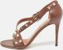 Valentino Vintage Pre-owned Leather sandals Brown Dames - Thumbnail 2