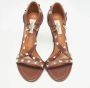 Valentino Vintage Pre-owned Leather sandals Brown Dames - Thumbnail 3