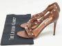 Valentino Vintage Pre-owned Leather sandals Brown Dames - Thumbnail 9