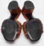 Valentino Vintage Pre-owned Leather sandals Brown Dames - Thumbnail 6