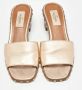 Valentino Vintage Pre-owned Leather sandals Gray Dames - Thumbnail 3