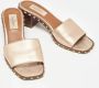 Valentino Vintage Pre-owned Leather sandals Gray Dames - Thumbnail 4