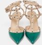 Valentino Vintage Pre-owned Leather sandals Green Dames - Thumbnail 3