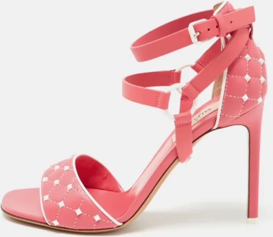 Valentino Vintage Pre-owned Leather sandals Pink Dames