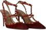 Valentino Vintage Pre-owned Leather sandals Red Dames - Thumbnail 3