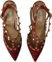 Valentino Vintage Pre-owned Leather sandals Red Dames - Thumbnail 5