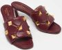 Valentino Vintage Pre-owned Leather sandals Red Dames - Thumbnail 4