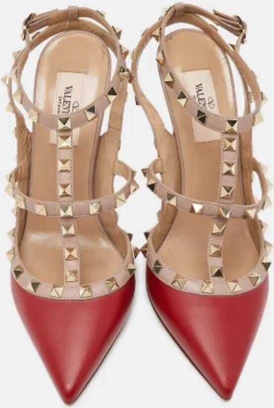 Valentino Vintage Pre-owned Leather sandals Red Dames