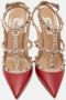 Valentino Vintage Pre-owned Leather sandals Red Dames - Thumbnail 2