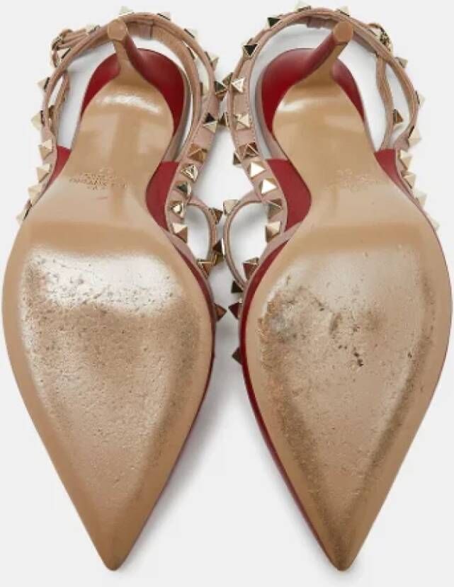 Valentino Vintage Pre-owned Leather sandals Red Dames