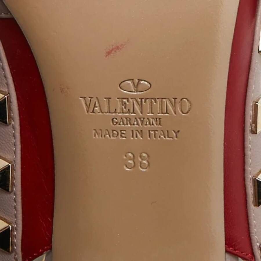 Valentino Vintage Pre-owned Leather sandals Red Dames