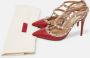 Valentino Vintage Pre-owned Leather sandals Red Dames - Thumbnail 8