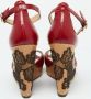 Valentino Vintage Pre-owned Leather sandals Red Dames - Thumbnail 5