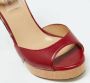 Valentino Vintage Pre-owned Leather sandals Red Dames - Thumbnail 7