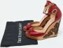 Valentino Vintage Pre-owned Leather sandals Red Dames - Thumbnail 9