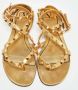 Valentino Vintage Pre-owned Leather sandals Yellow Dames - Thumbnail 3