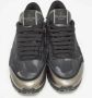 Valentino Vintage Pre-owned Leather sneakers Black Dames - Thumbnail 3