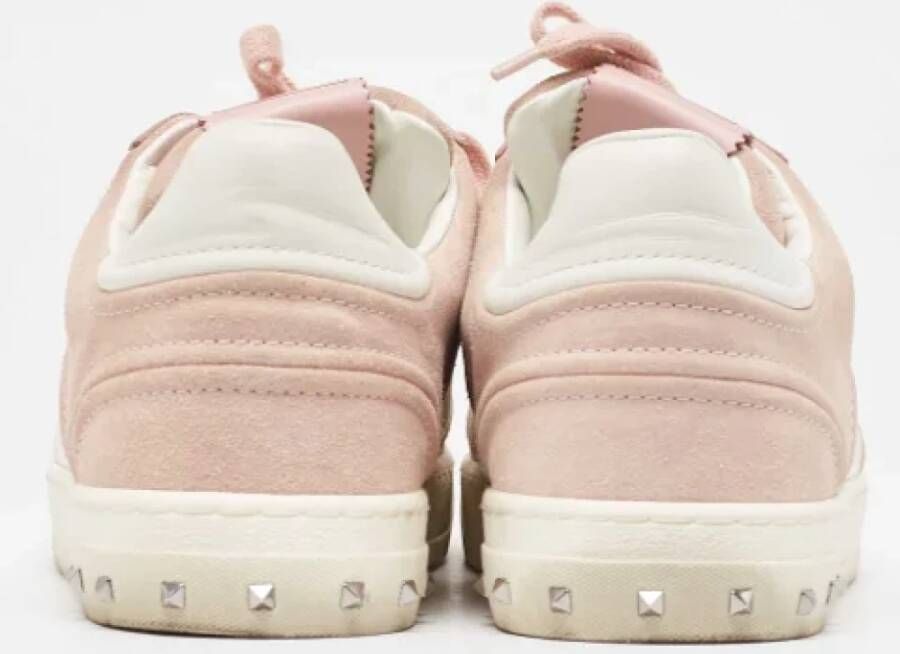 Valentino Vintage Pre-owned Leather sneakers Pink Dames