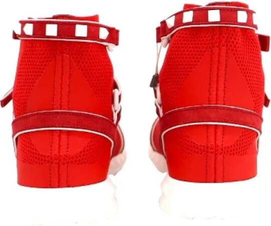 Valentino Vintage Pre-owned Nylon sneakers Red Dames