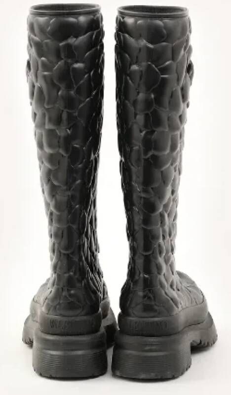 Valentino Vintage Pre-owned Rubber boots Black Dames