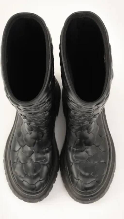 Valentino Vintage Pre-owned Rubber boots Black Dames