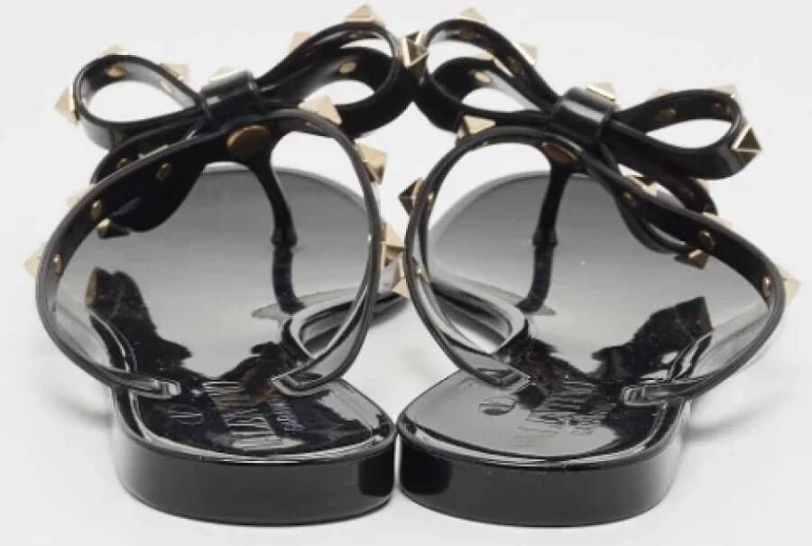 Valentino Vintage Pre-owned Rubber flats Black Dames