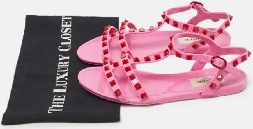 Valentino Vintage Pre-owned Rubber flats Pink Dames