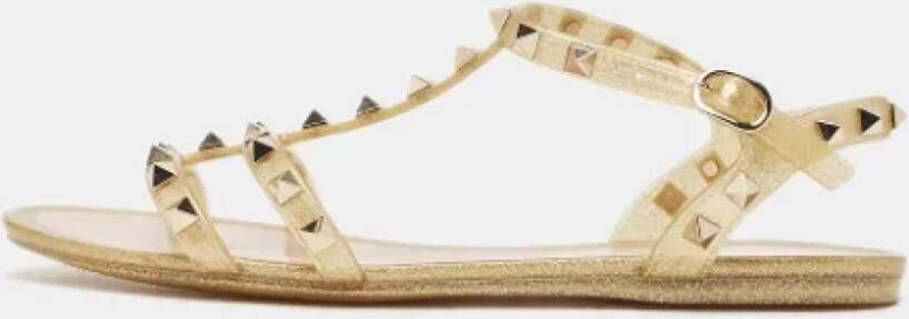 Valentino Vintage Pre-owned Rubber sandals Yellow Dames
