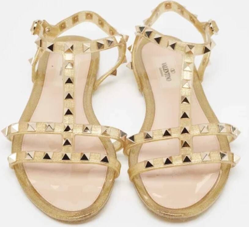 Valentino Vintage Pre-owned Rubber sandals Yellow Dames