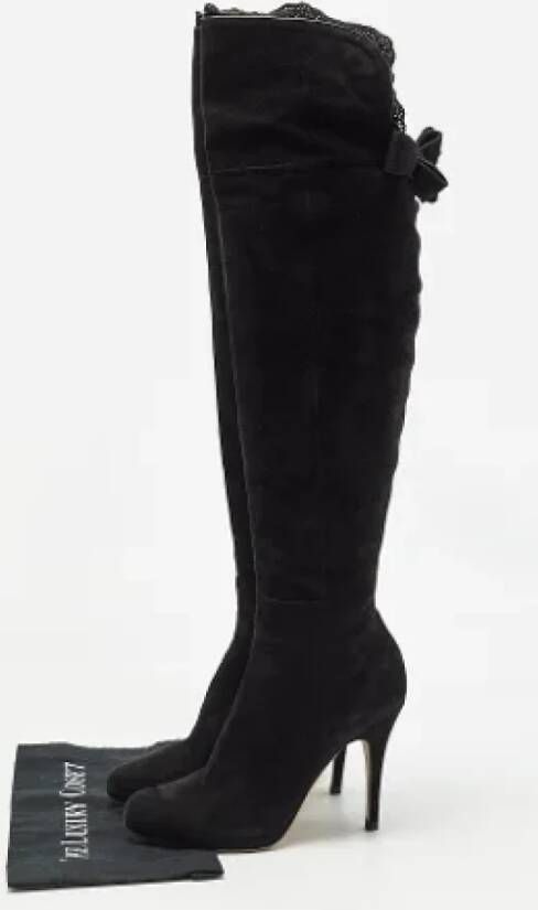 Valentino Vintage Pre-owned Suede boots Black Dames