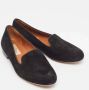 Valentino Vintage Pre-owned Suede flats Black Dames - Thumbnail 4