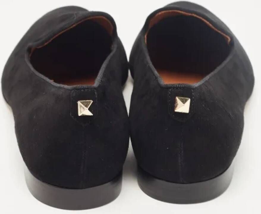 Valentino Vintage Pre-owned Suede flats Black Dames