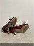 Valentino Vintage Pre-owned Suede heels Red Dames - Thumbnail 6