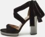 Valentino Vintage Pre-owned Suede sandals Black Dames - Thumbnail 2