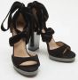 Valentino Vintage Pre-owned Suede sandals Black Dames - Thumbnail 4