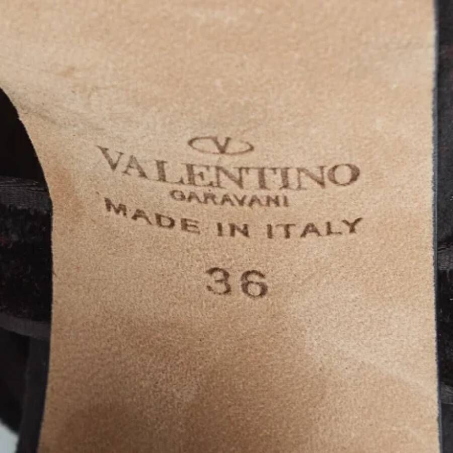 Valentino Vintage Pre-owned Suede sandals Black Dames