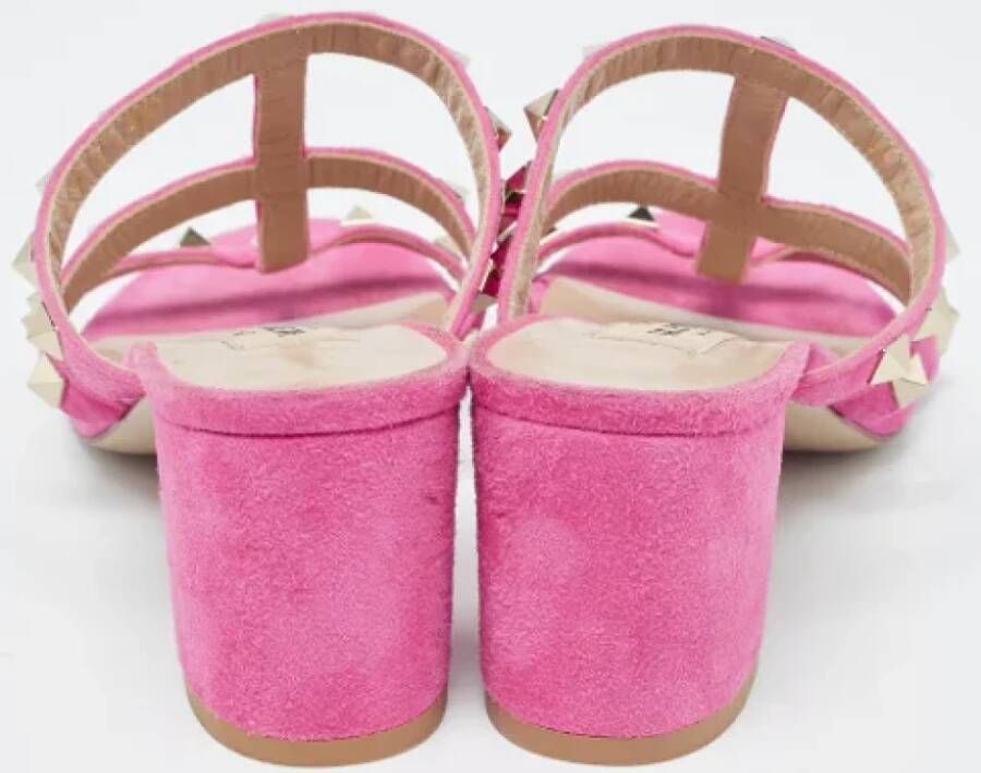 Valentino Vintage Pre-owned Suede sandals Pink Dames