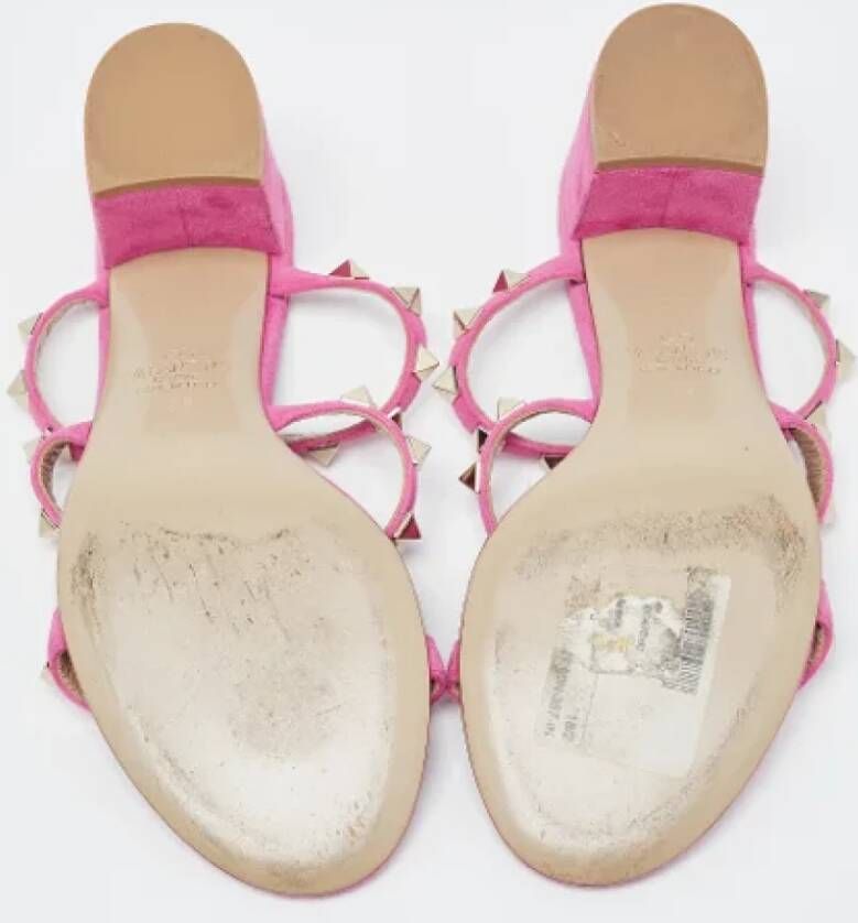 Valentino Vintage Pre-owned Suede sandals Pink Dames