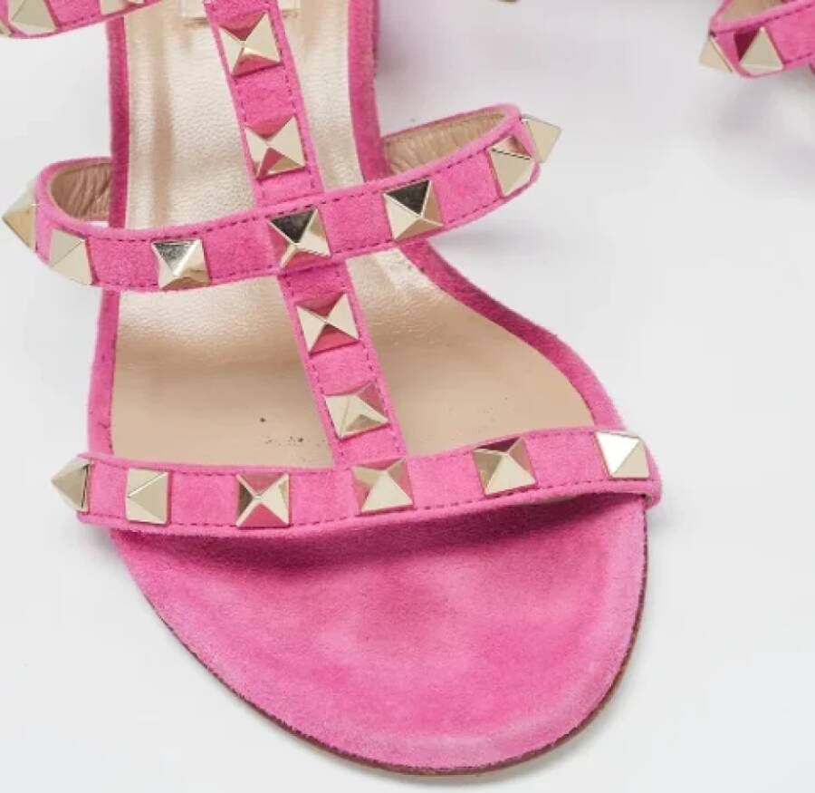 Valentino Vintage Pre-owned Suede sandals Pink Dames