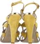 Valentino Vintage Pre-owned Suede sandals Yellow Dames - Thumbnail 6