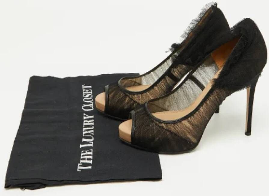 Valentino Vintage Pre-owned Tulle heels Black Dames