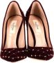 Valentino Vintage Pre-owned Velvet heels Red Dames - Thumbnail 3