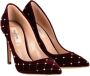 Valentino Vintage Pre-owned Velvet heels Red Dames - Thumbnail 5