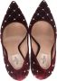 Valentino Vintage Pre-owned Velvet heels Red Dames - Thumbnail 6