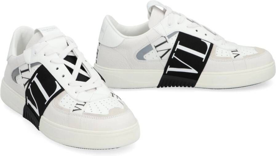 Valentino Vl7N Leren en Stoffen Sneakers White Heren