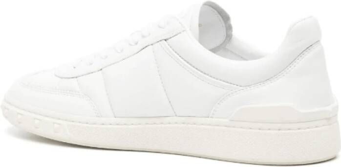 Valentino Witte Leren Lage Sneakers White Dames