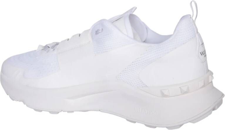 Valentino Witte Sneakers Chic Panel Ontwerp White Heren